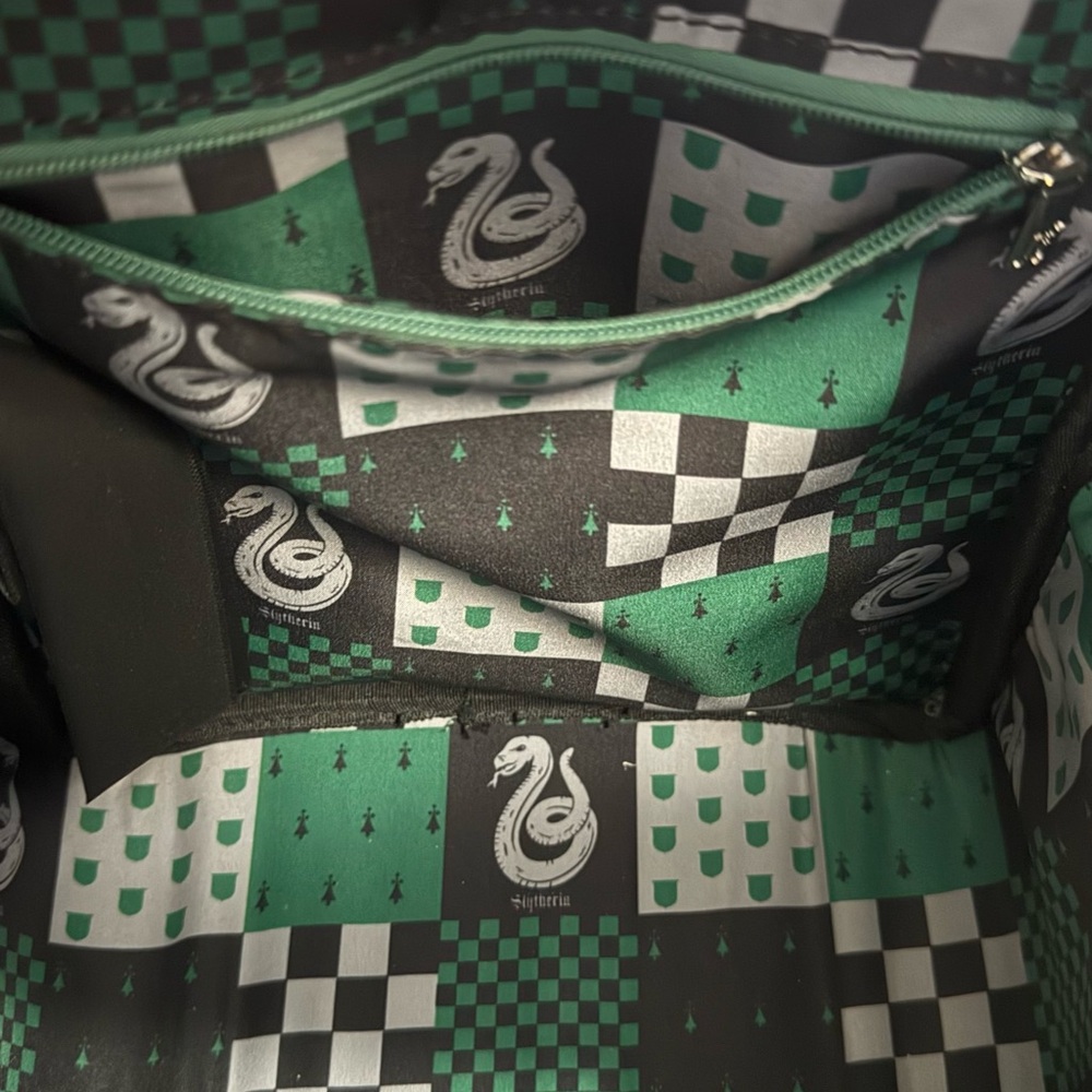 Loungefly Slytherin Backpack - Black and Green - Picture 5 of 5